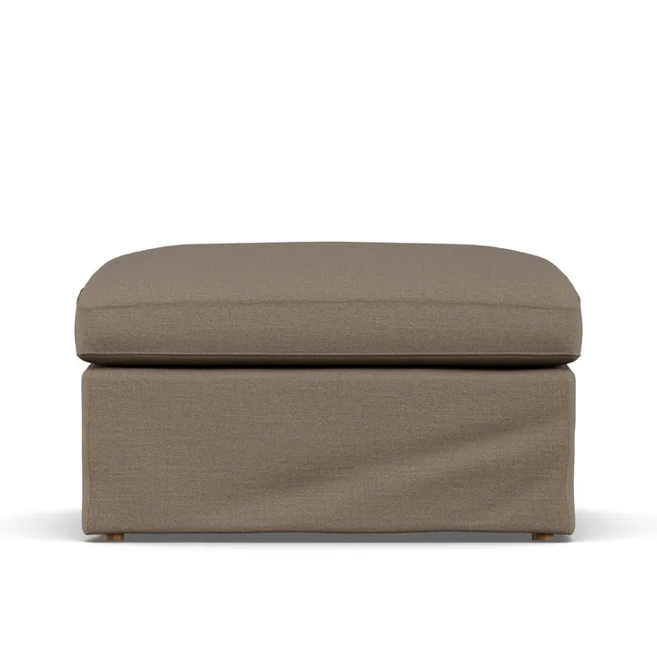 Linnevik 脚凳 - Same Mole 6674-白色-oiled 自然木色, with skirt - 1898