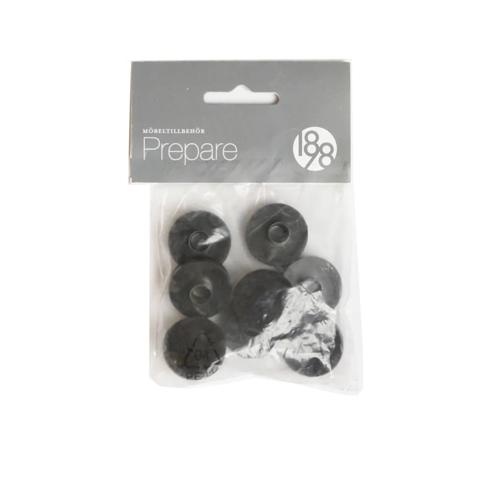 Prepare 家具地板防护保护垫贴, 黑色_26mm plastic felt tube rivet_8件装 1898