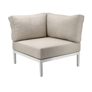 Santander modul sofa corner module - 白色-米色 - 1898