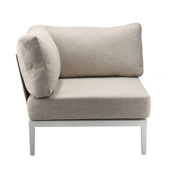 Santander modul sofa corner module - 白色-米色 - 1898