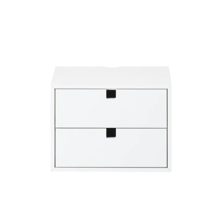 Square 北欧简约风格抽屉柜 - 白色 - 1898