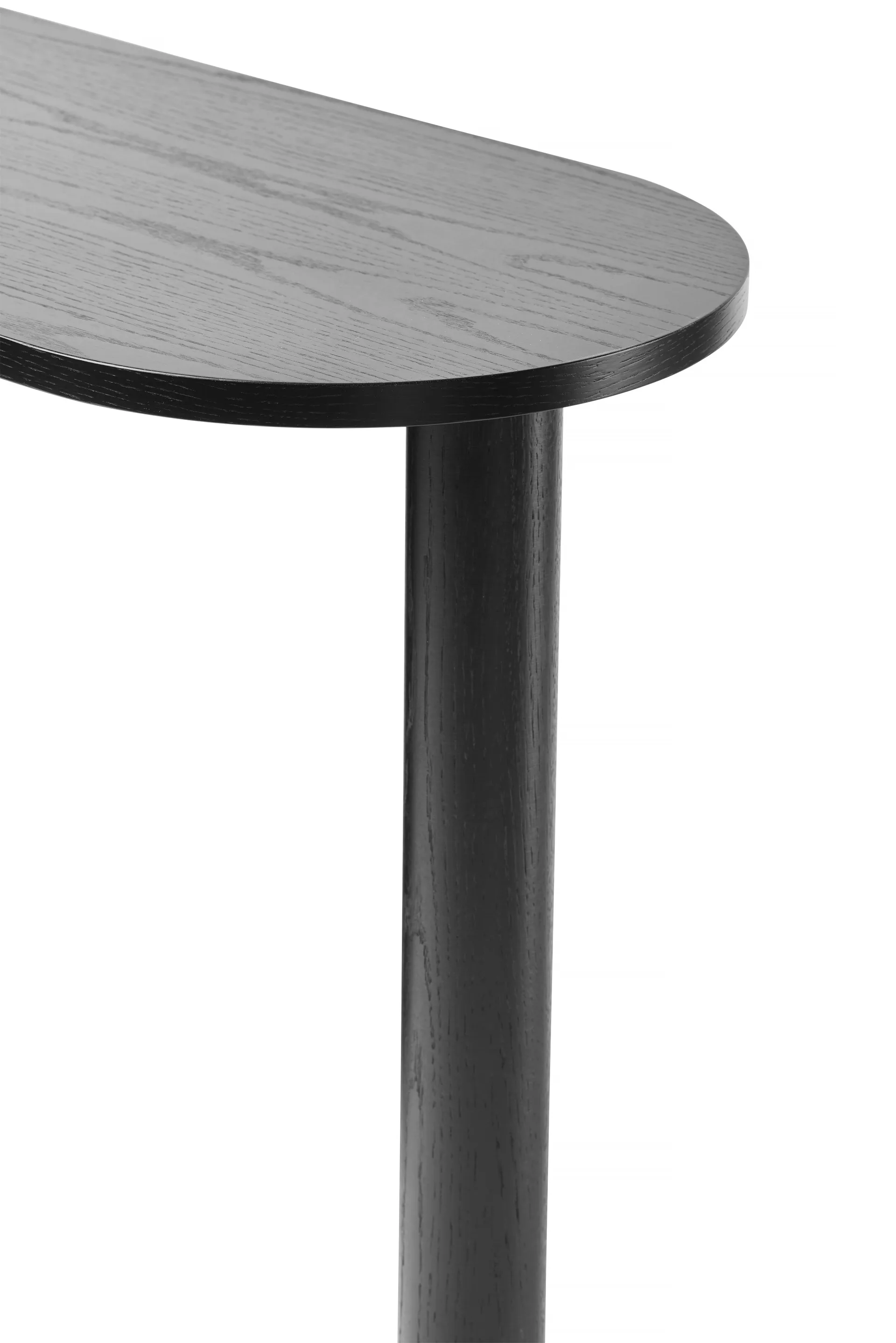 Hub 哈布 书桌, 黑色染色橡木_100x73x43cm A2