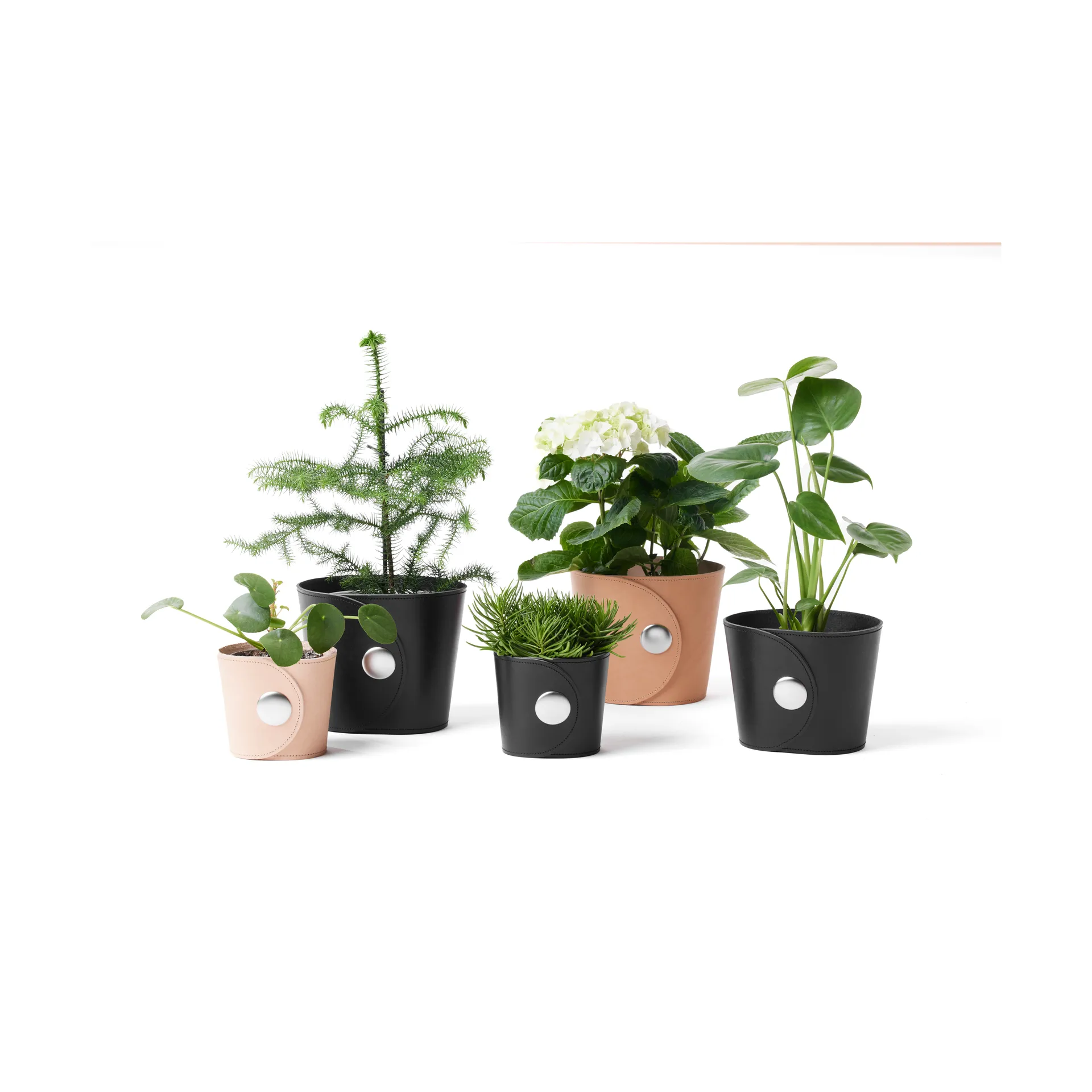 Hug flower pot, 浅棕色, h.15 cm A2