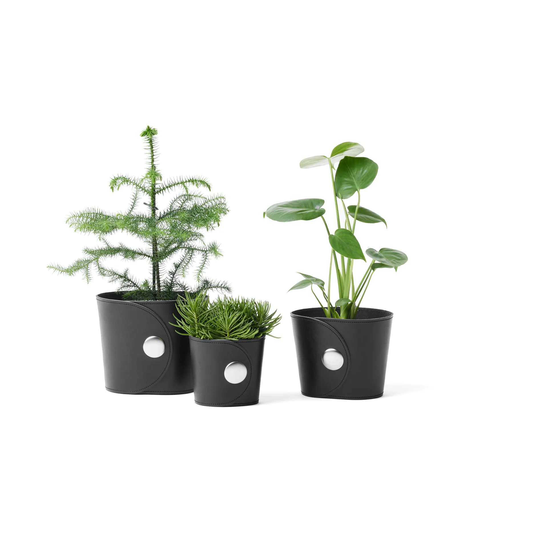 Hug flower pot, 浅棕色, h.17 cm A2