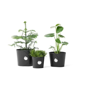 Hug flower pot - 浅棕色, h.17 cm - A2