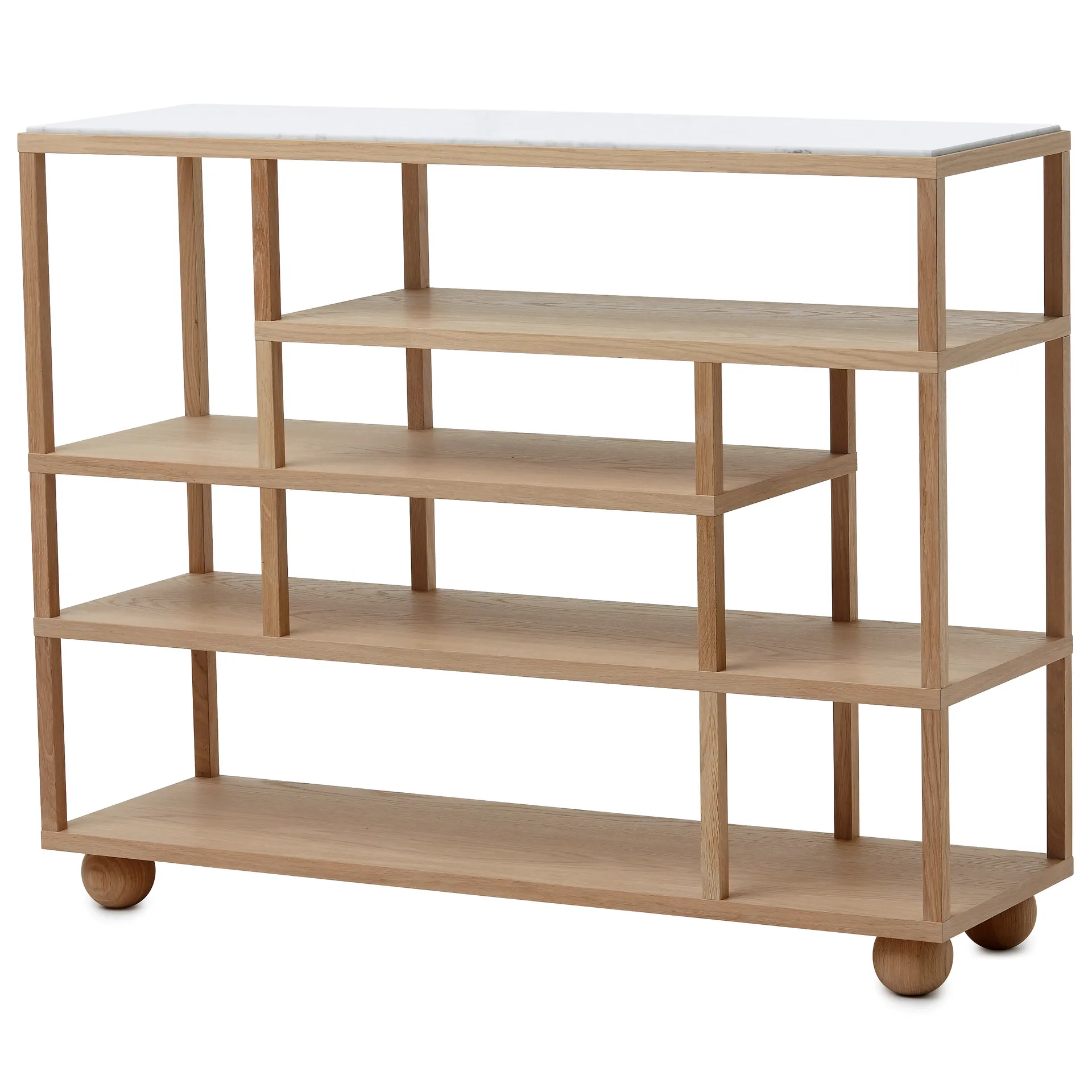 Show 架子 with marble top, 自然木色 A2