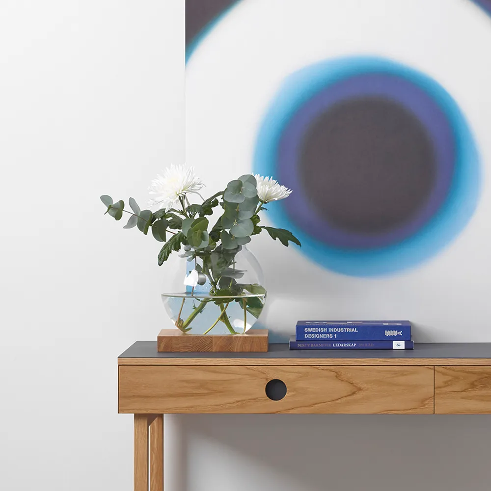 Space decoration, Oak 黑色 stained, glass A2