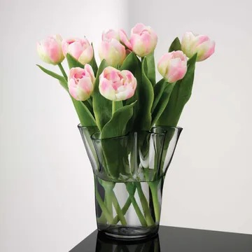 郁金香花瓶 20cm - 烟灰色 - Aida