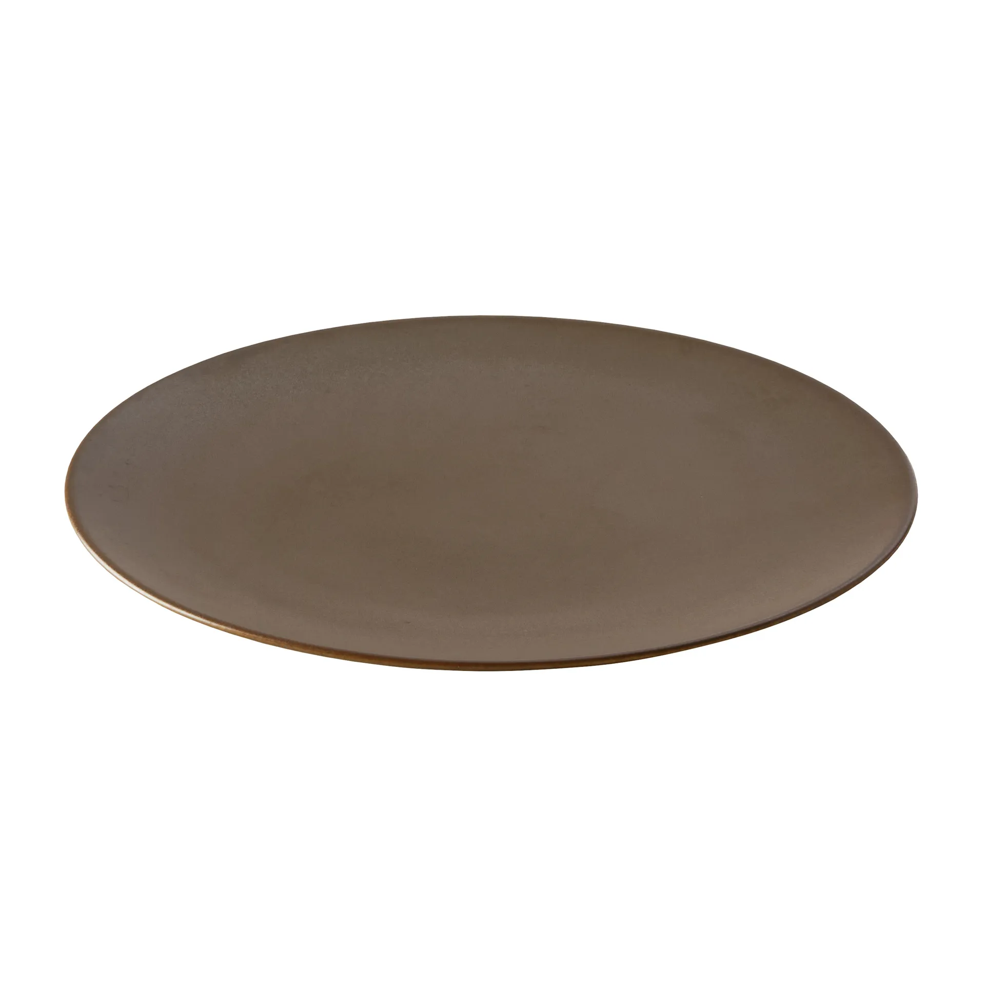 陶瓷工坊 盘 Ø26cm, 栗色_哑光棕色 Aida