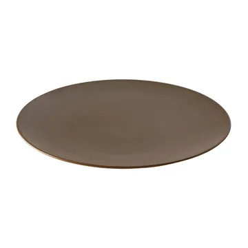 陶瓷工坊 盘 Ø26cm - 栗色_哑光棕色 - Aida