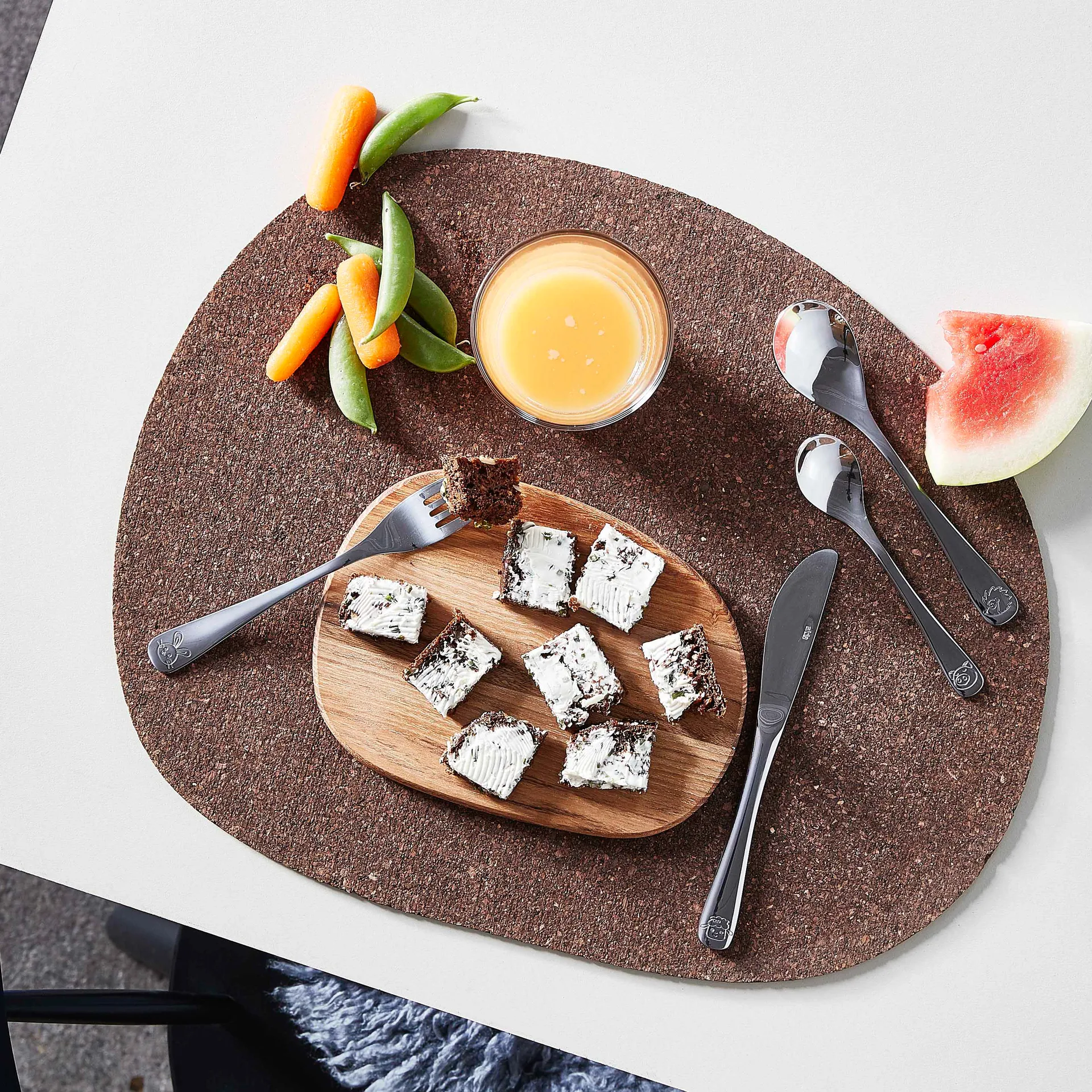 Aida children's 餐具 cutlery 4 pieces, Steel Aida