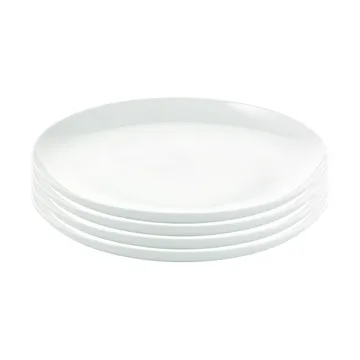 Atelier 哑光餐盘 Ø25 cm 4-pack - 超白色 - Aida