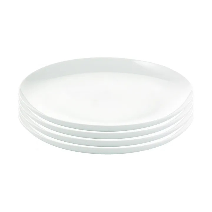 Atelier 哑光餐盘 Ø25 cm 4-pack - 超白色 - Aida