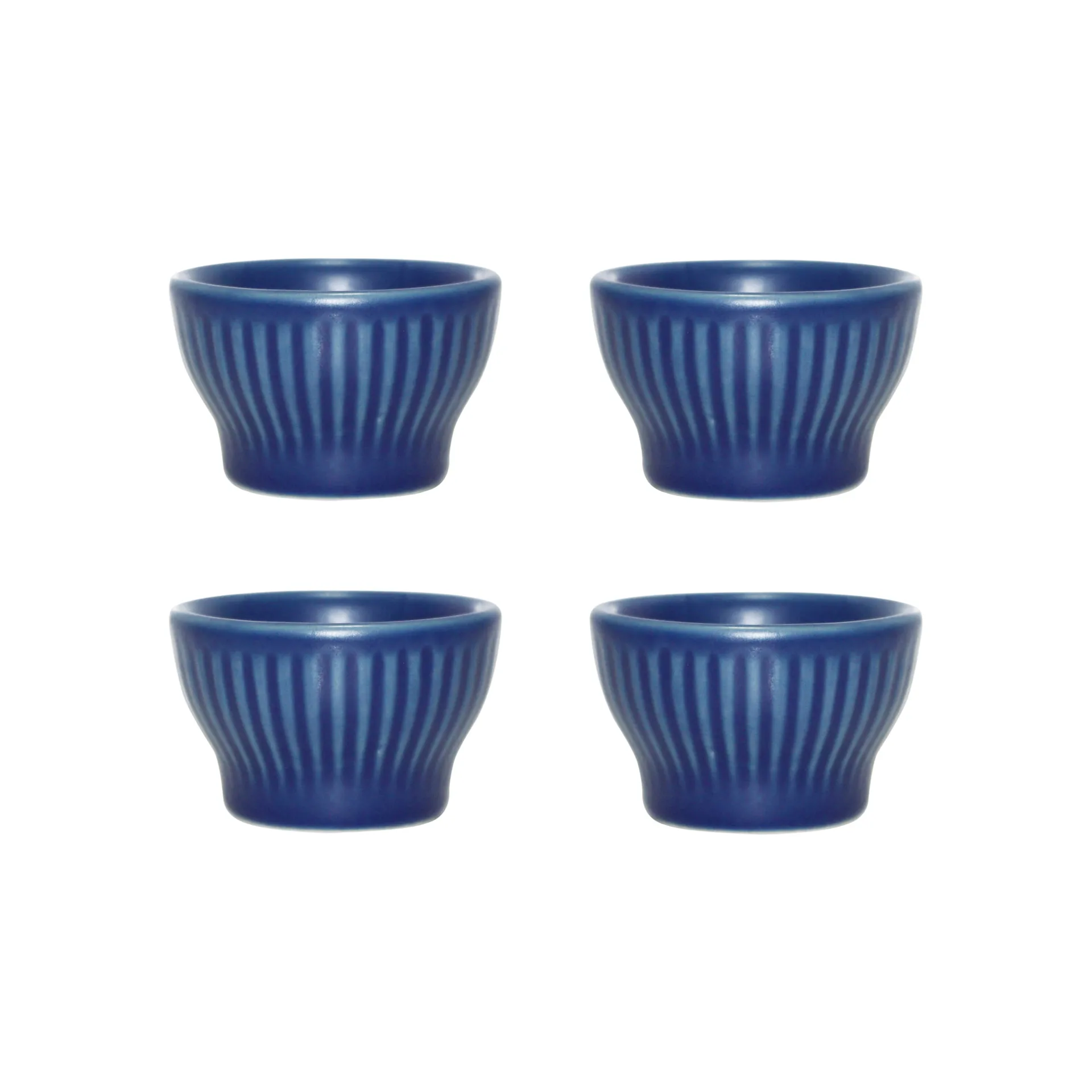 Groovy 蛋杯 四件套装, 蓝色 stoneware Aida