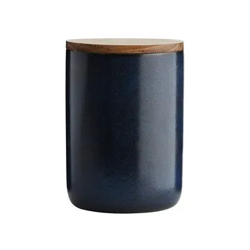 Raw 带盖储物罐 15cm - Midnight 蓝色 - Aida