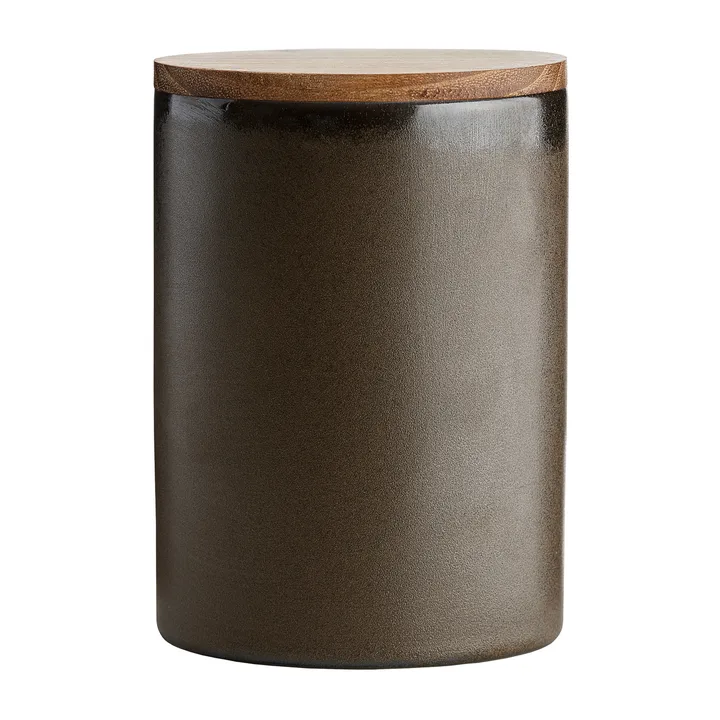 Raw 带盖储物罐 15cm - 金属棕色 - Aida