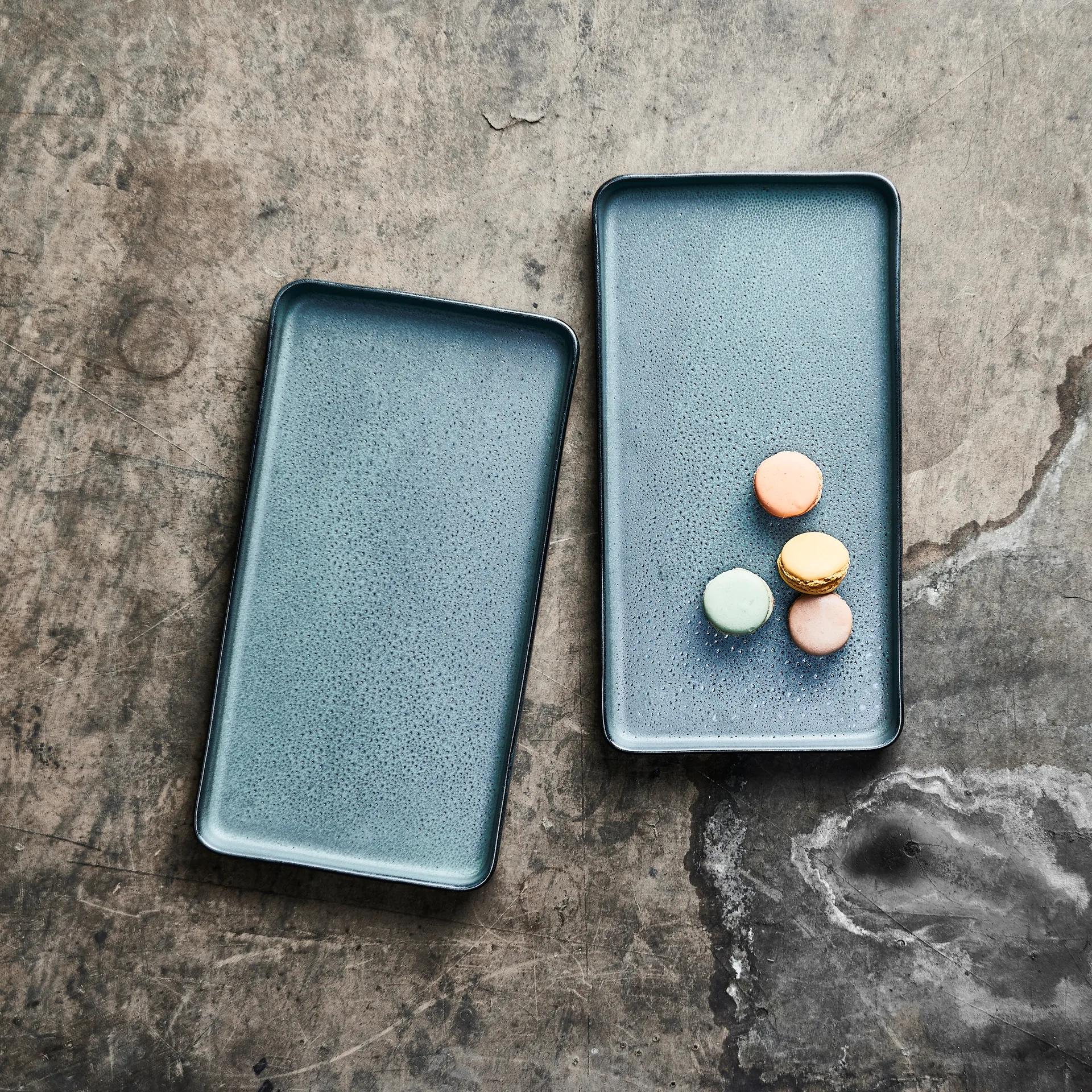 Raw 碟 18x34 cm 两件套装, northern 绿色 Aida