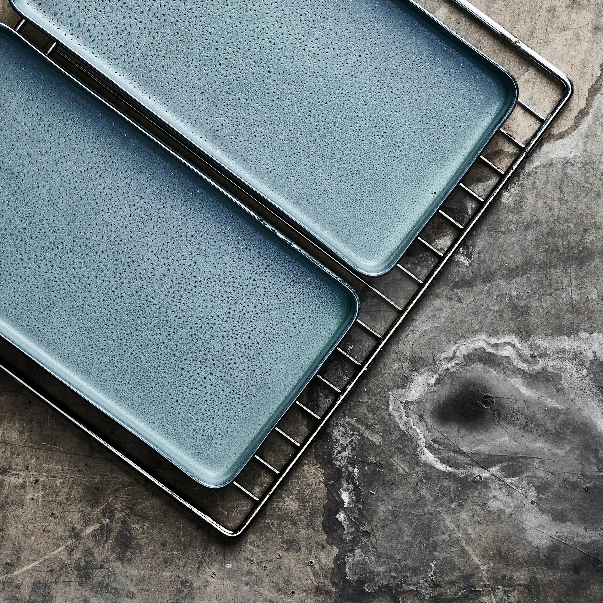 Raw 碟 18x34 cm 两件套装, northern 绿色 Aida