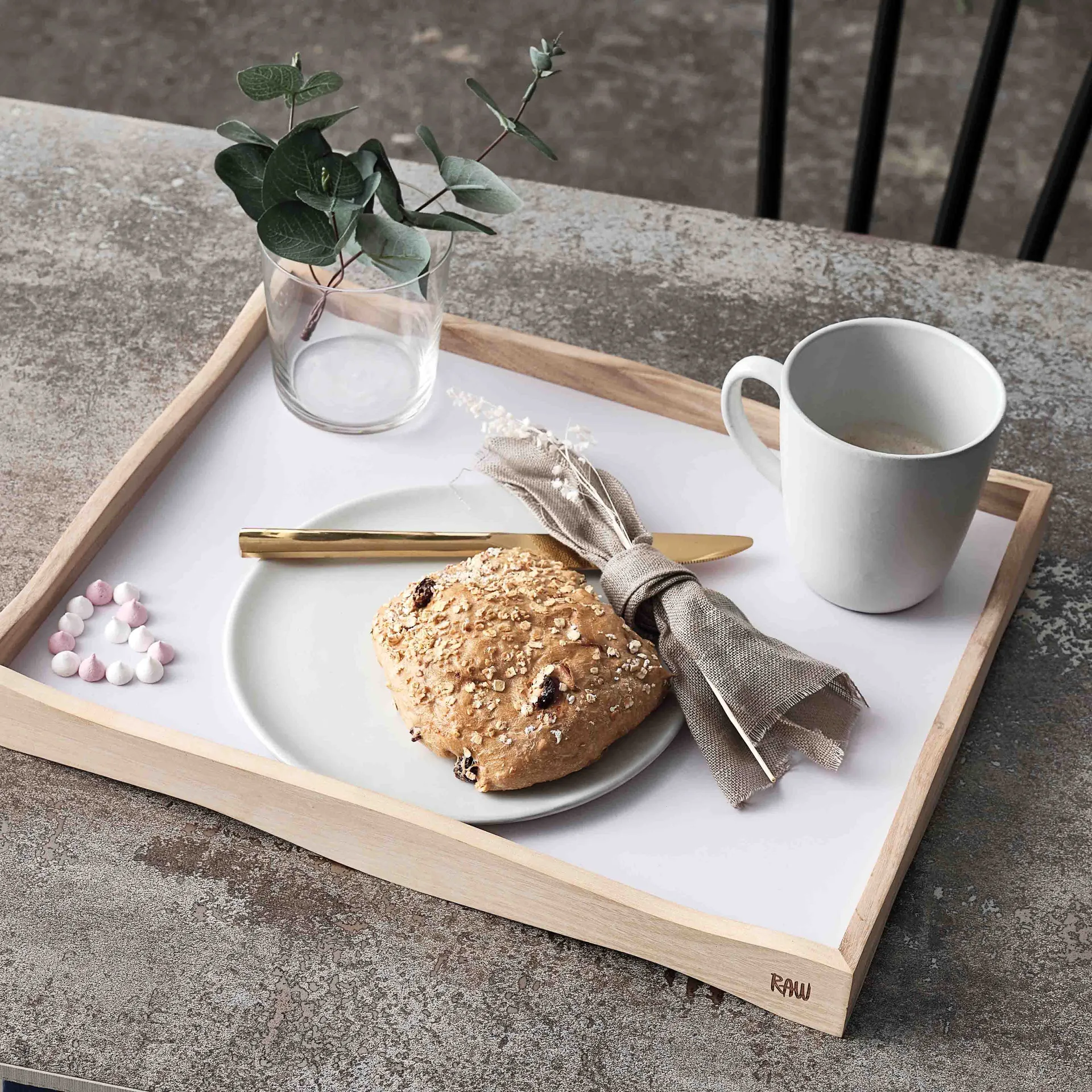 Raw 盘子 Ø20 cm, Arctic 白色 Aida