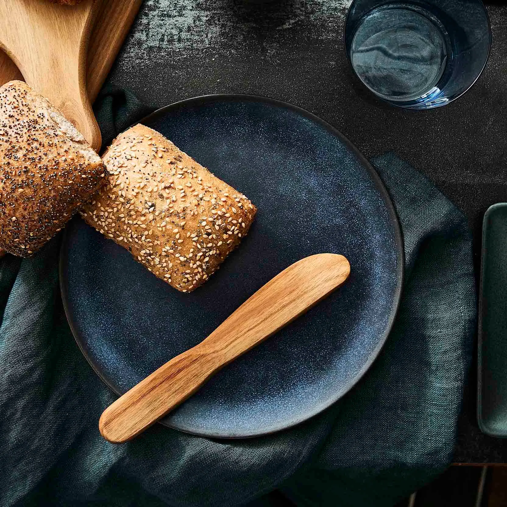 Raw 盘子 Ø20 cm, Midnight 蓝色 Aida