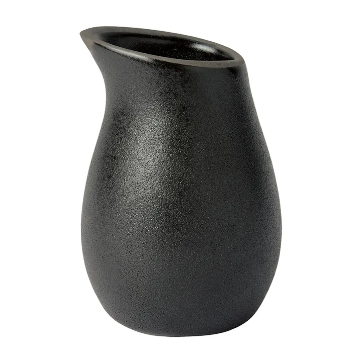Raw 粗陶奶油壶 200ml - 钛黑色 - Aida