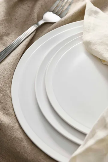 Raw 盘 Ø20cm - 纯瓷 - Aida
