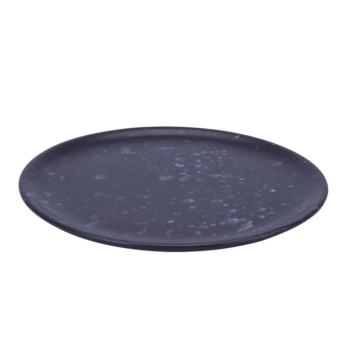 Raw 盘 Ø20cm - 黑色带圆点 - Aida