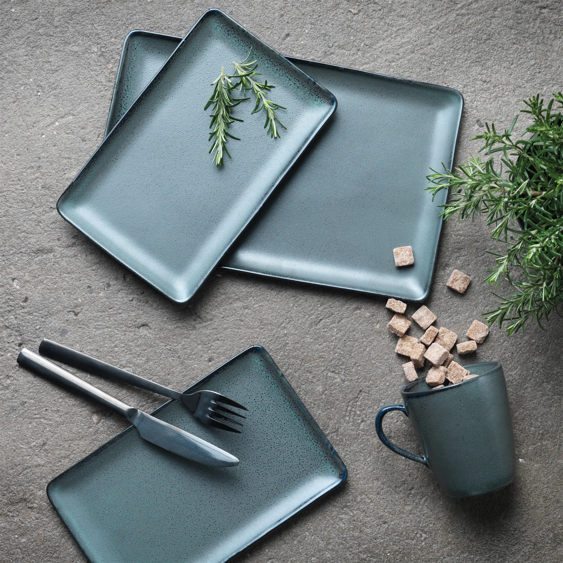 Raw 盘子 23.5x15 cm, Northern 绿色 Aida