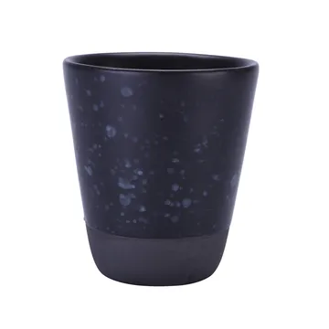 Raw 双层马克杯 250ml - 黑色带圆点 - Aida