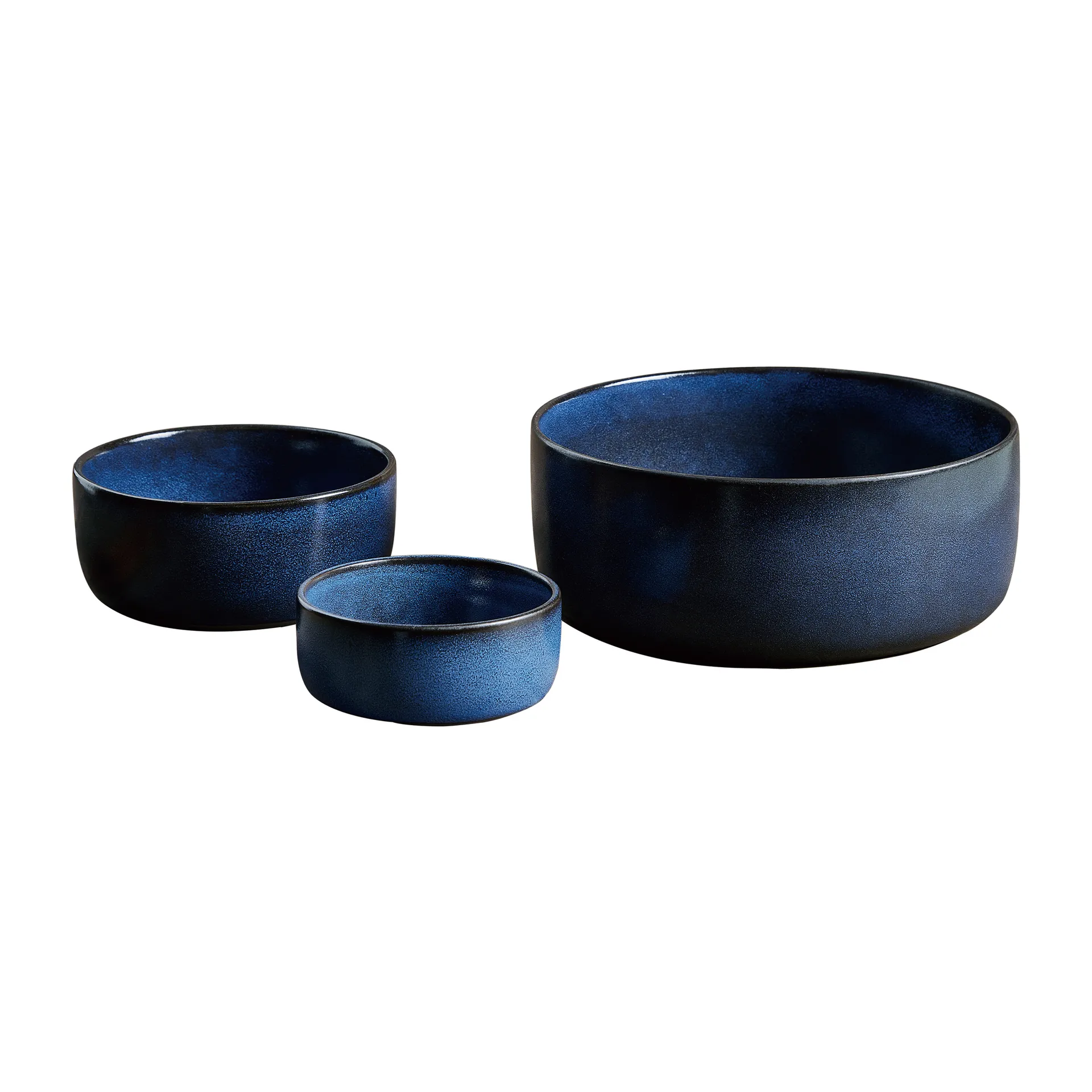 Raw 碗 3件, Midnight 蓝色 Aida
