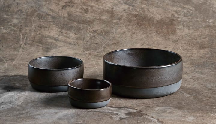 Raw 碗  3 pieces, Metallic 棕色 Aida