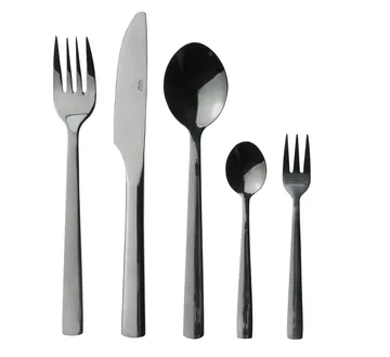 Raw 餐具 60件装 - 黑色 - Aida