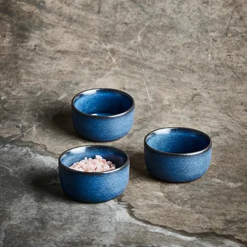 Raw 迷你碗 Ø7.5cm 3件装 - midnight 蓝色 - Aida