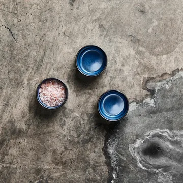 Raw 迷你碗 Ø7.5cm 3件装 - midnight 蓝色 - Aida