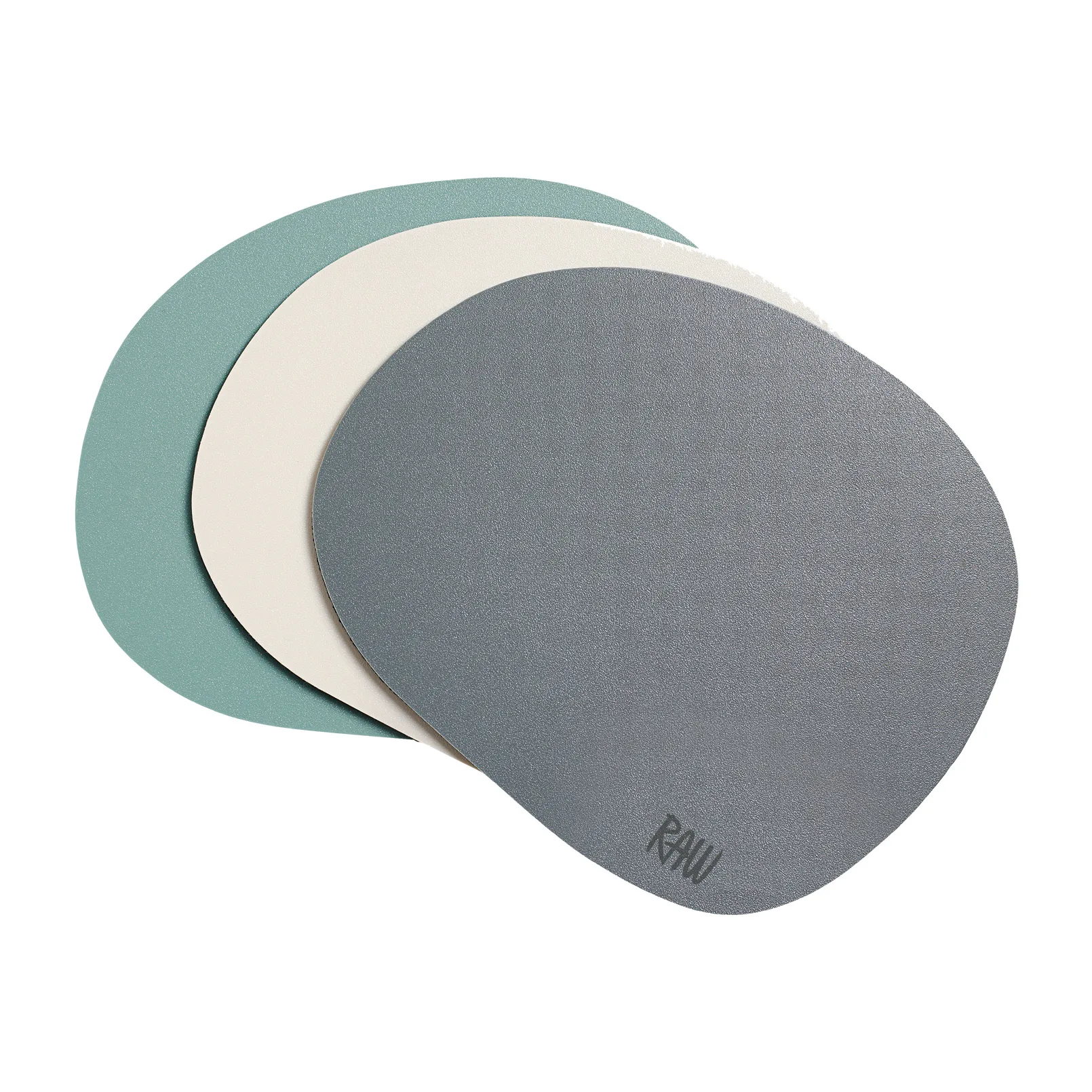 Raw coaster silicone 六件套装, 灰色 Aida
