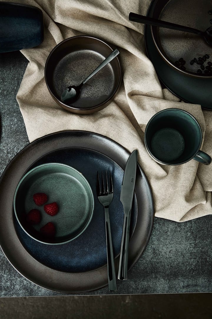 Raw 餐具 cutlery 24 pieces, 黑色 Aida