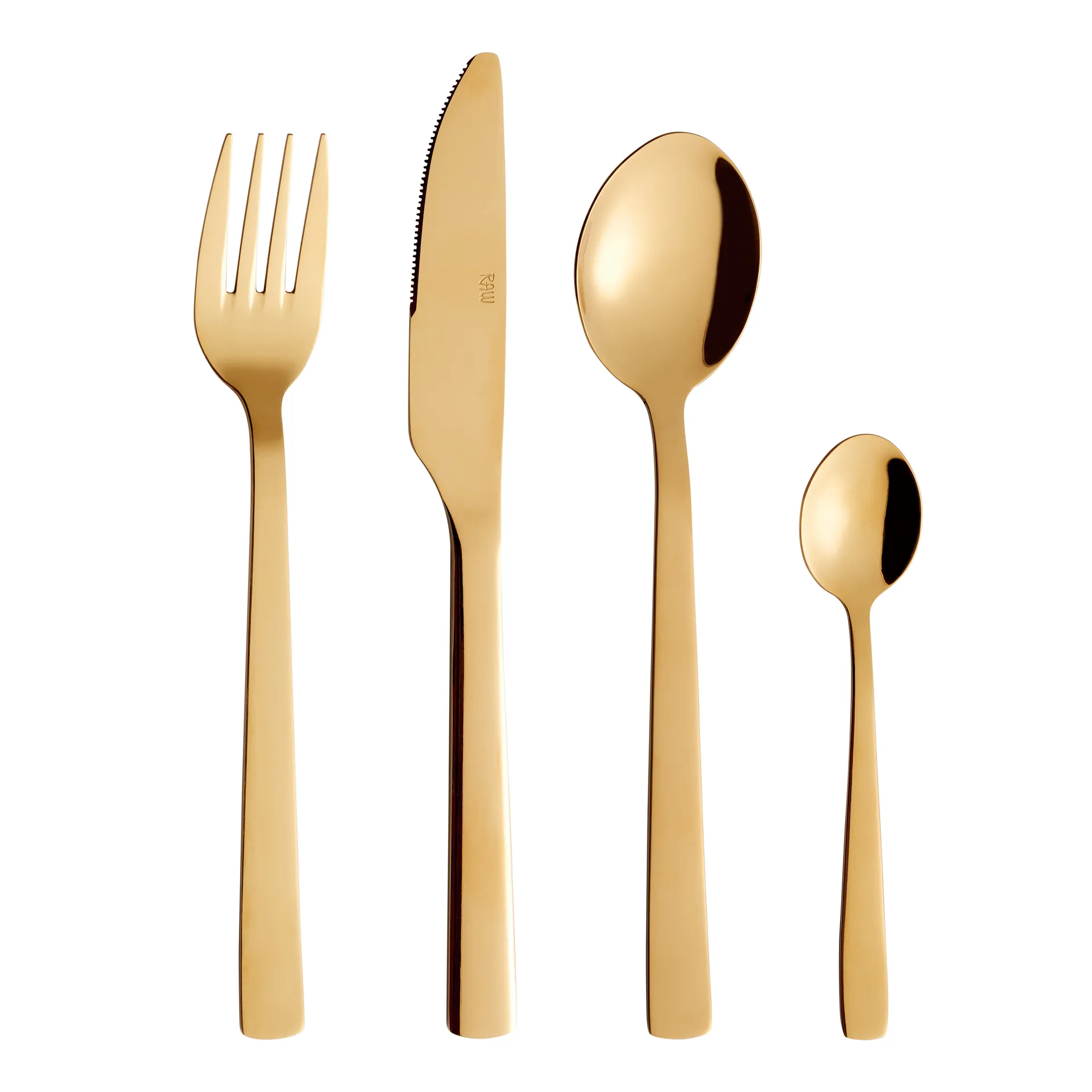 Raw 餐具 cutlery set 48 pieces, Gold Aida