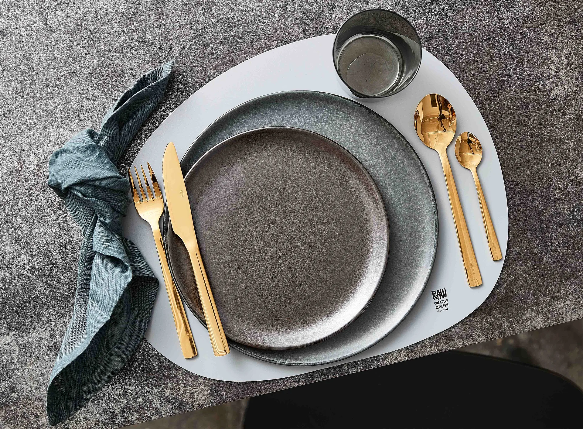 Raw dessert 勺子 四件套装, Gold Aida