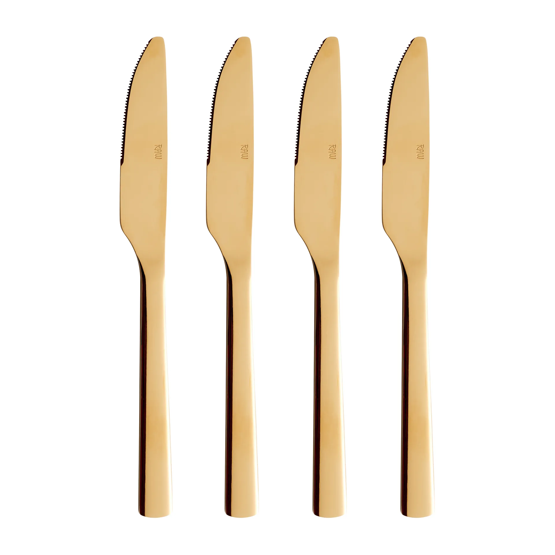 Raw dinner knife 四件套装, Gold Aida