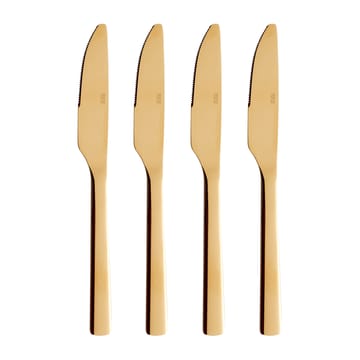 Raw dinner knife 四件套装 - Gold - Aida