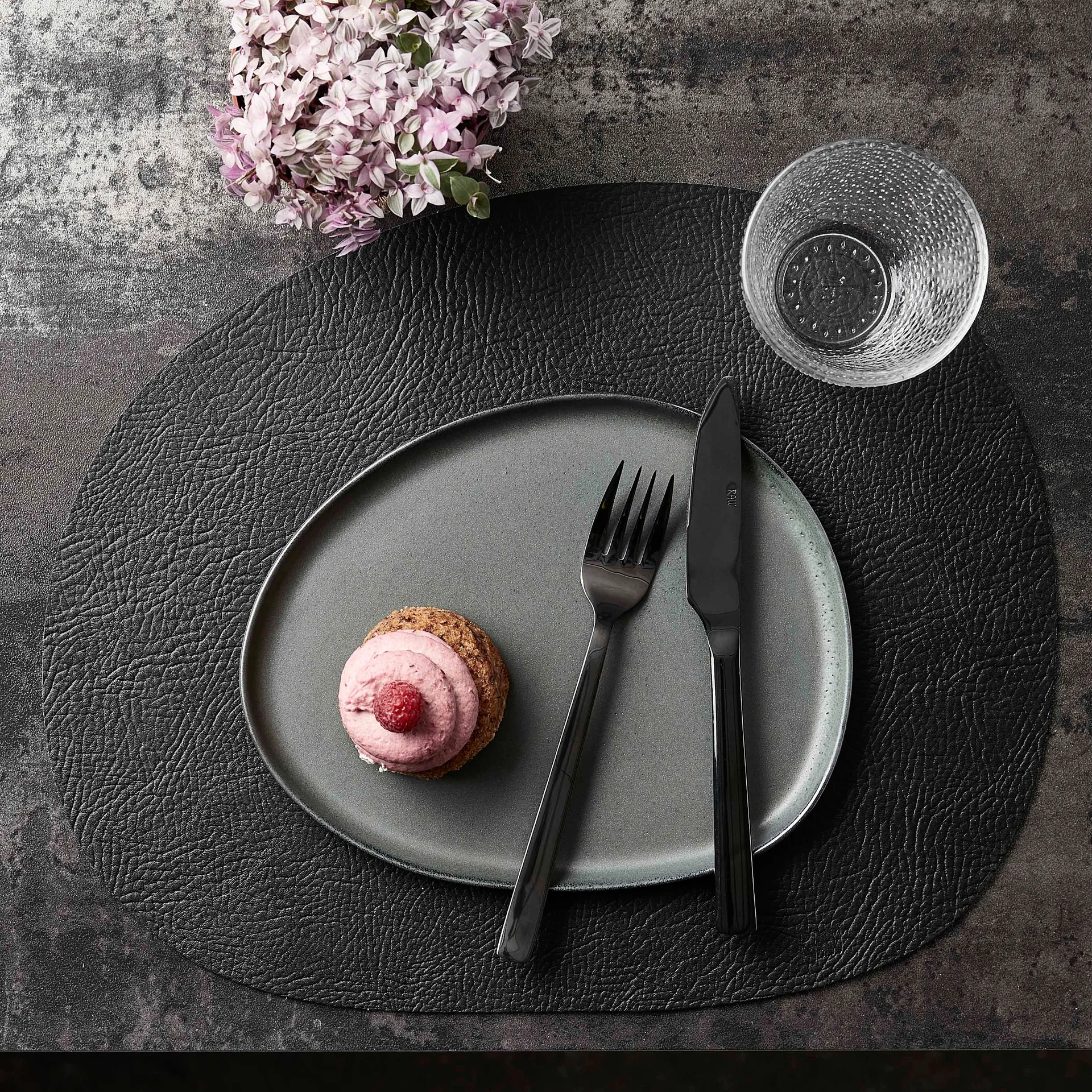 Raw dinner knife 四件套装, 黑色 Aida