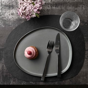 Raw 餐垫  leather 六件套装 - 黑色 - Aida