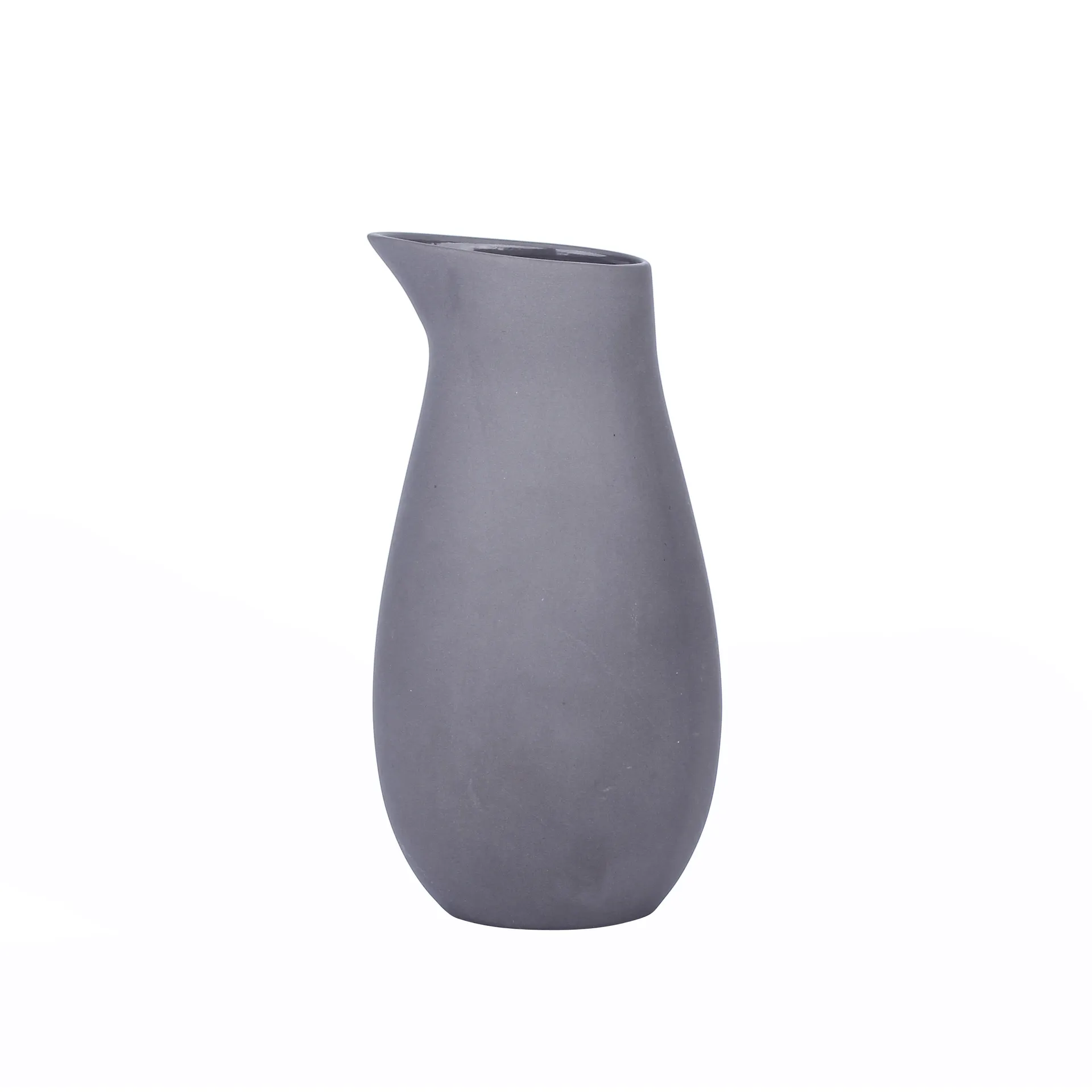 Raw milk jug stoneware 0.4 l, 灰色 Aida
