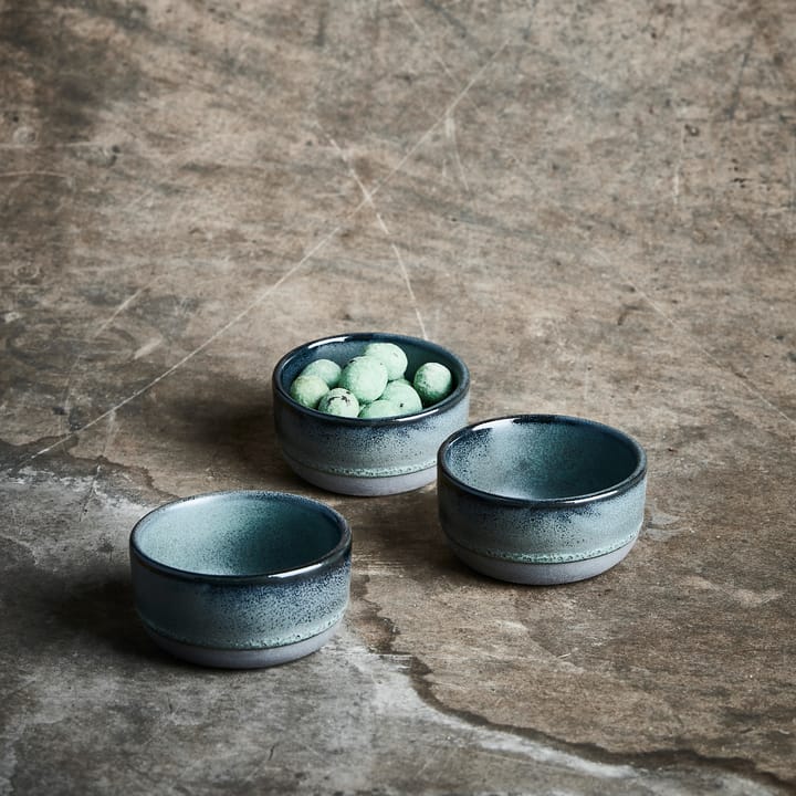 Raw 碗  mini Ø7.5 cm 三件套装, northern 绿色 Aida