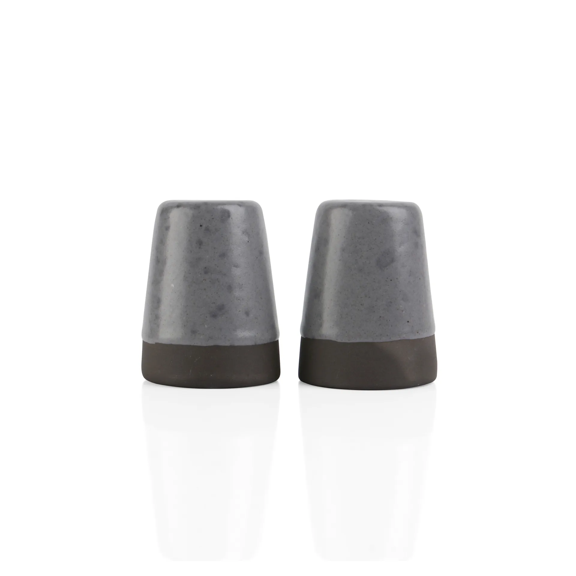 Raw salt and pepper set, 灰色 Aida