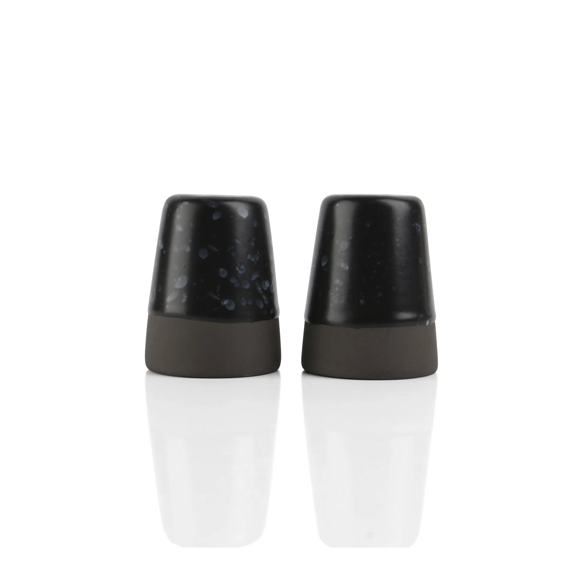 Raw salt and pepper set, 黑色 Aida