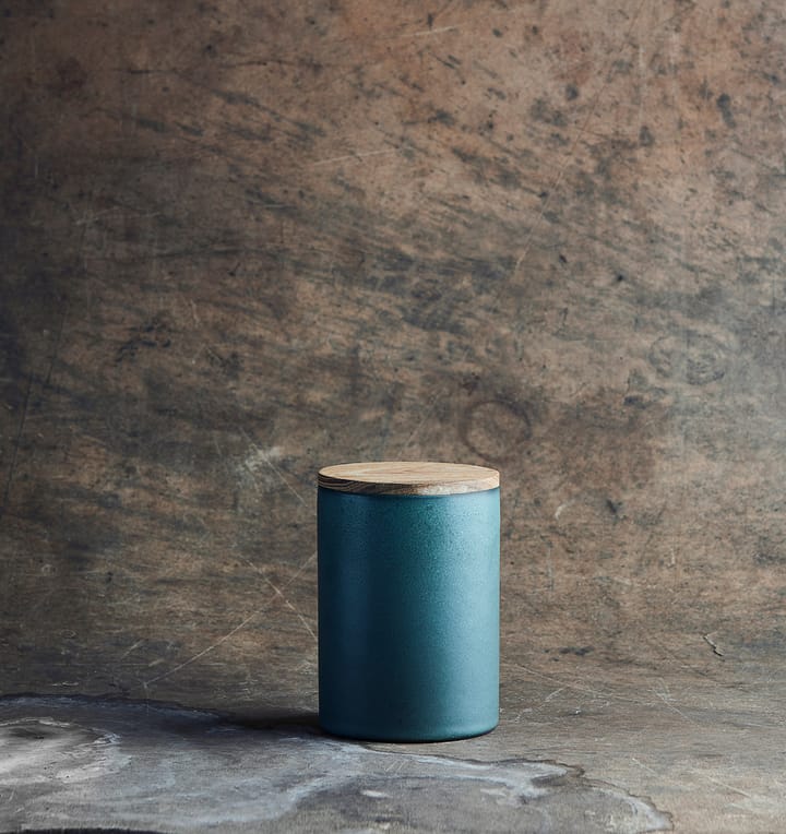 Raw storage jar with lid 15 cm, Northern 绿色 Aida