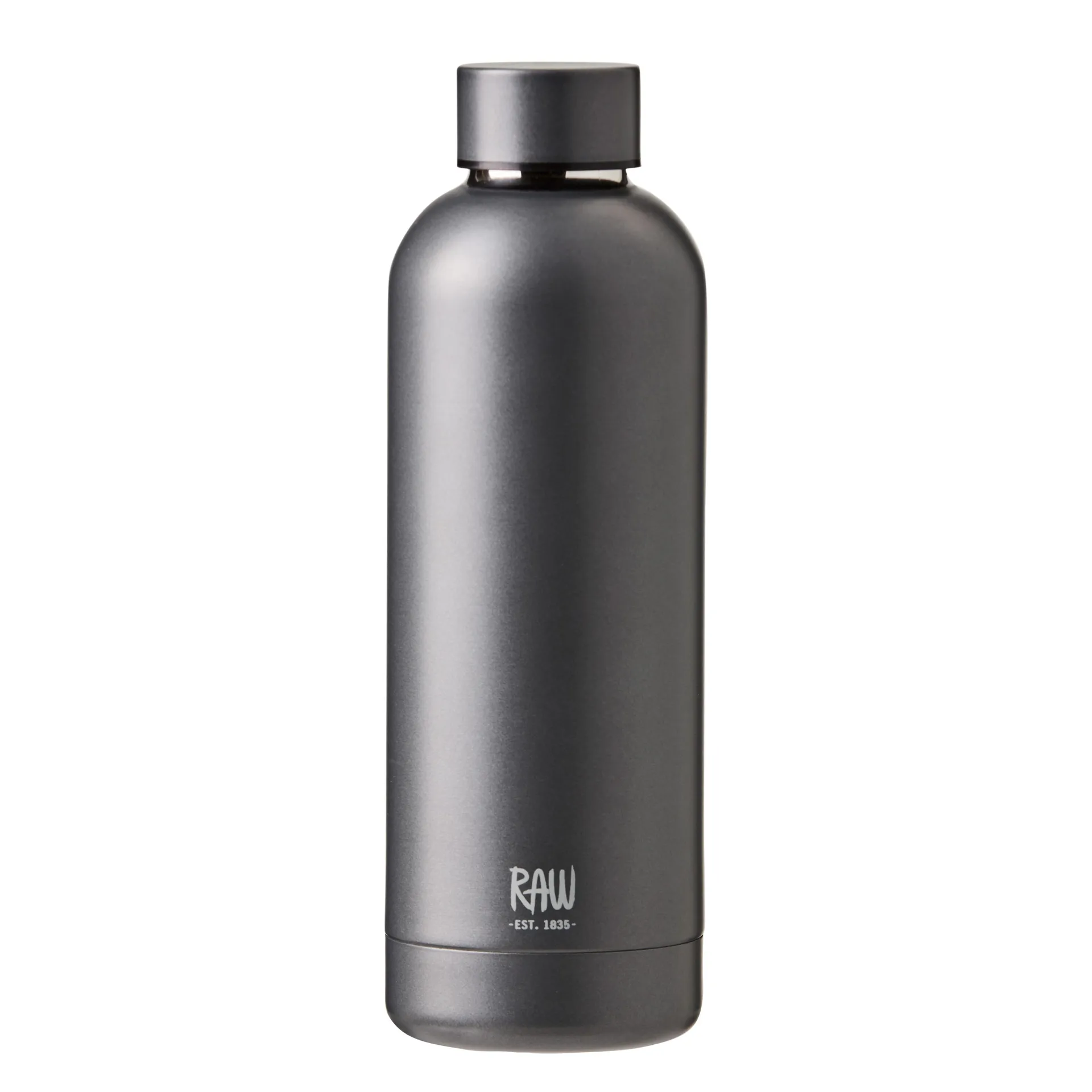 Raw thermos bottle 0.5 l, matte 灰色 Aida