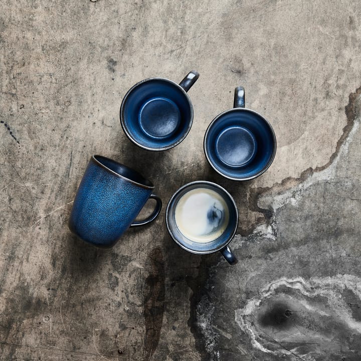 Raw 马克杯 with handle 35 cl 四件套装, midnight 蓝色 Aida
