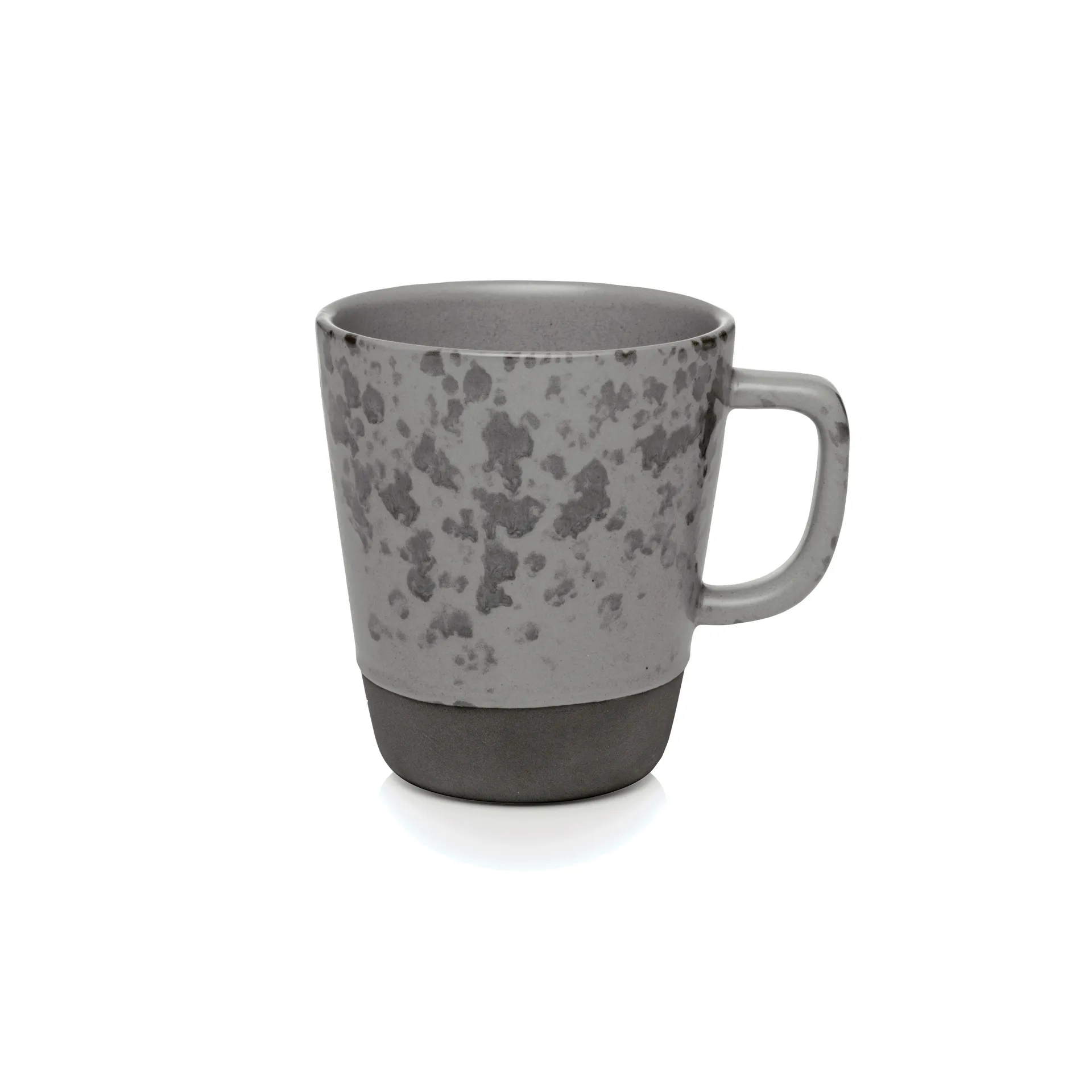 Raw带柄马克杯300ml, 灰色 with dots Aida